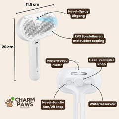SniffPaws® Steami Pro - Brosse professionnelle pour le soin du pelage des animaux domestiques