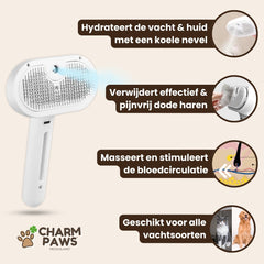 SniffPaws® Steami Pro - Brosse professionnelle pour le soin du pelage des animaux domestiques